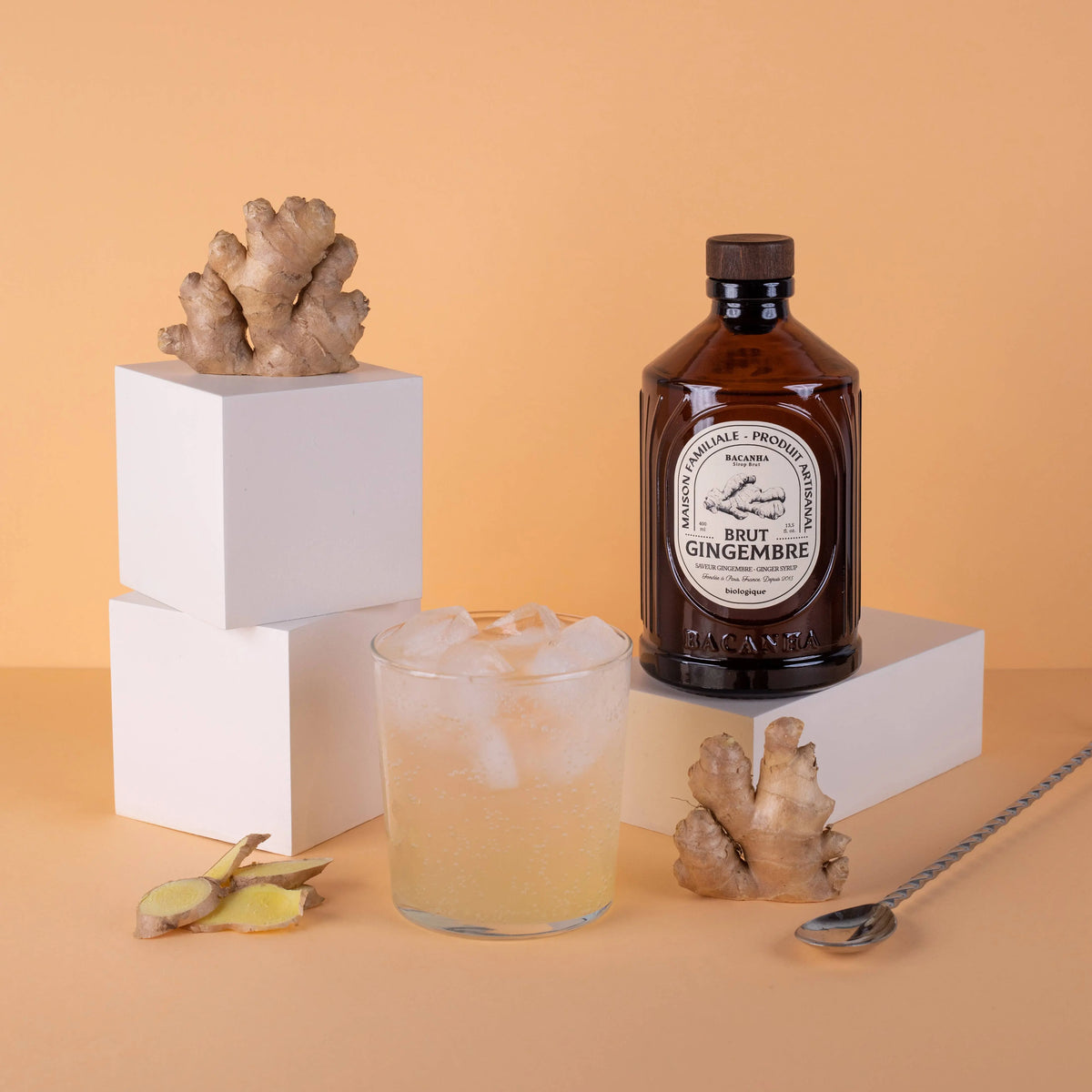 Raw Ginger Syrup - Organic - 400ml Bacanha