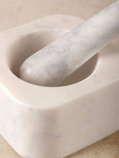 Noble Marble Mortar & Pestle Set GAURI KOHLI