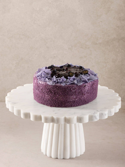 Bobby Ribbed Marble Cake Stand GAURI KOHLI