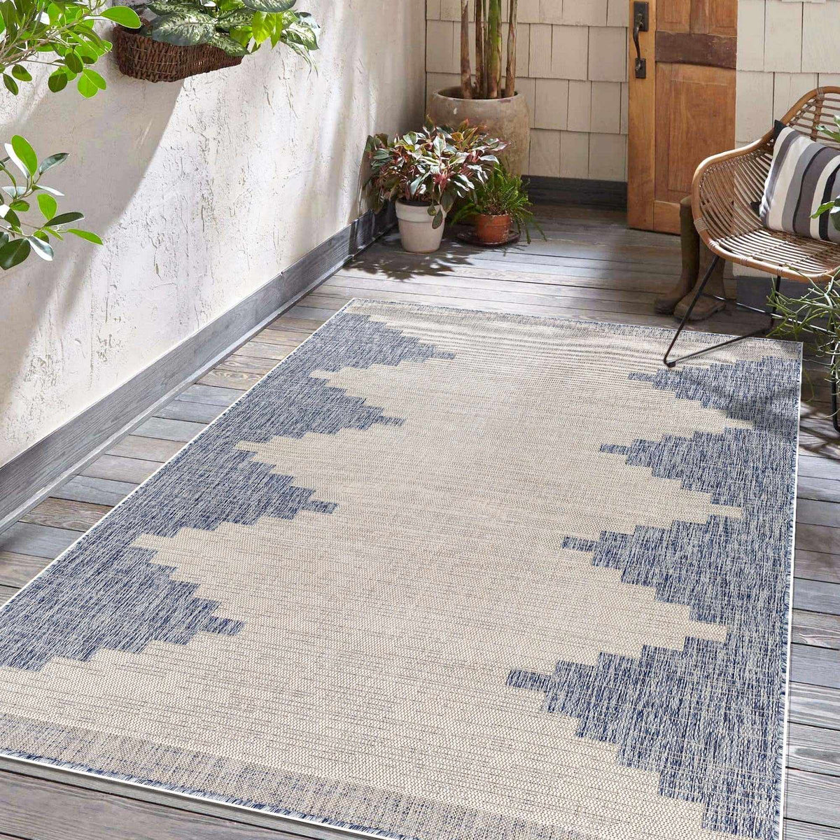 Djugun Blue Outdoor Rug Boutique Rugs