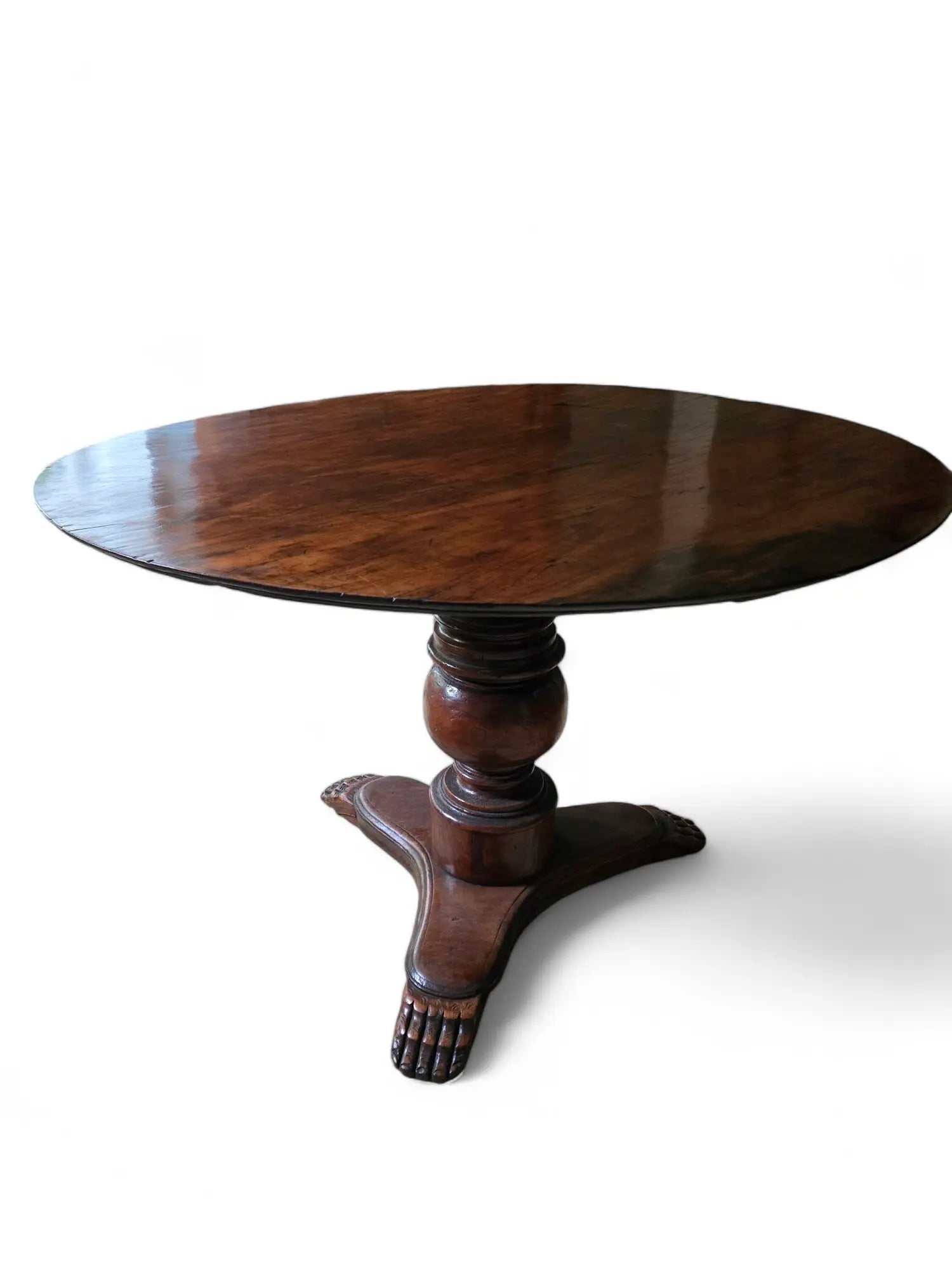 Antique walnut Italian center table Home Crush