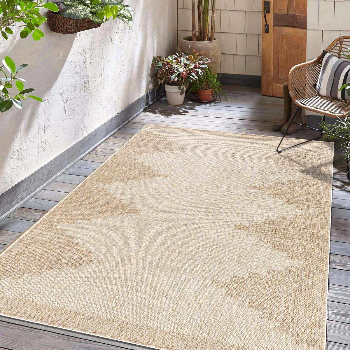 Djugun Beige Indoor & Outdoor Rug Boutique Rugs