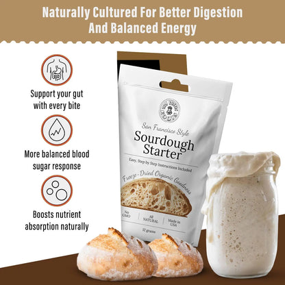 Organic Non-GMO, Freeze Dried, Sourdough Starter My Rustic Roots