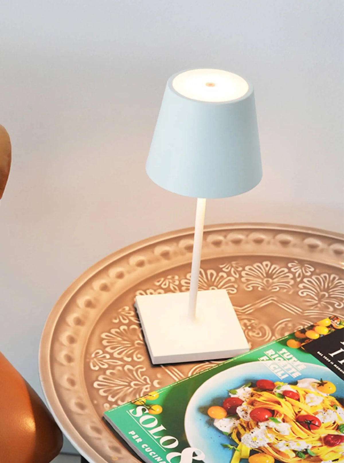 Poldina Pro Mini Cordless Lamp: Gold Leaf Zafferano America