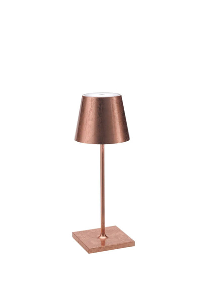 Poldina Pro Mini Cordless Lamp: Gold Leaf Zafferano America