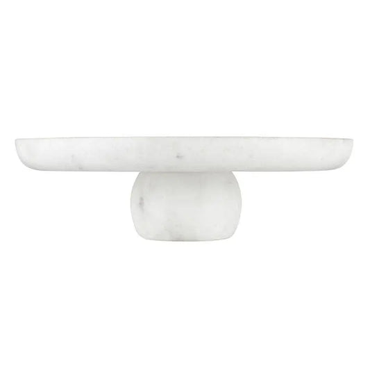 Marble Round Pedestal - 12" Santa Barbara Design Studio by Creative Brands
