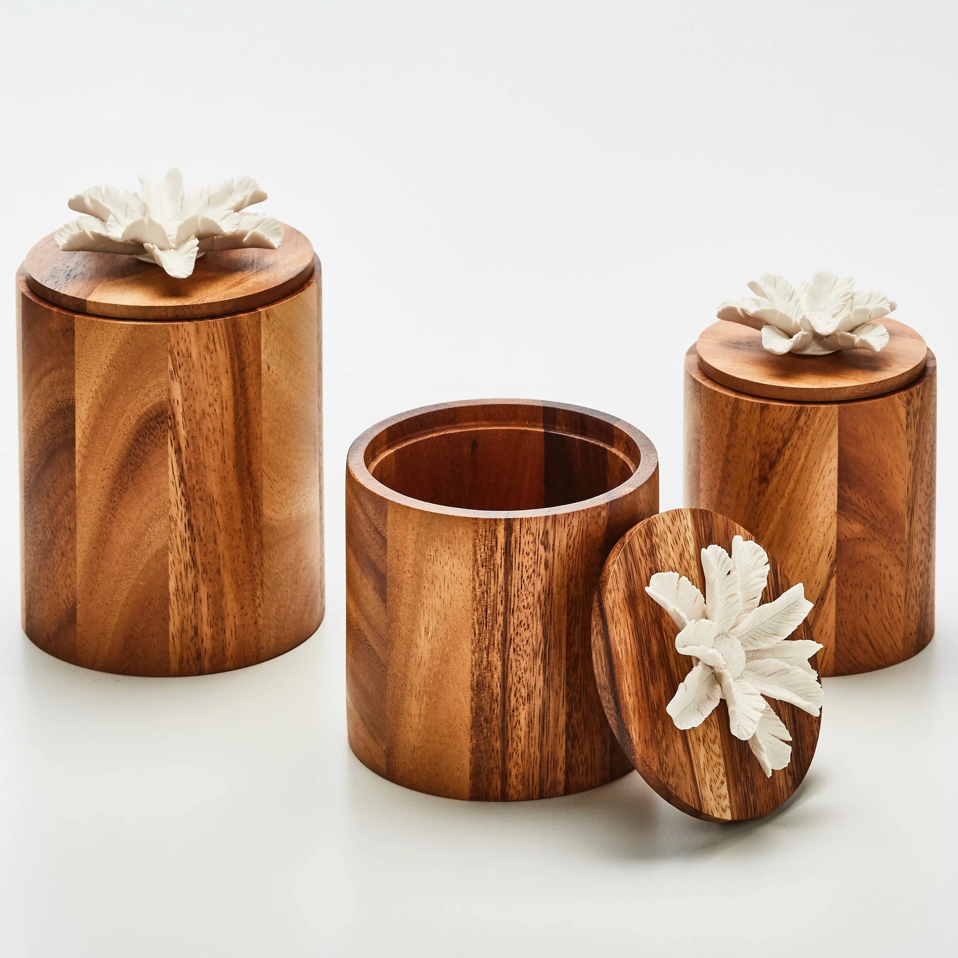 Wooden and Porcelain Box- TIBU L Anoq