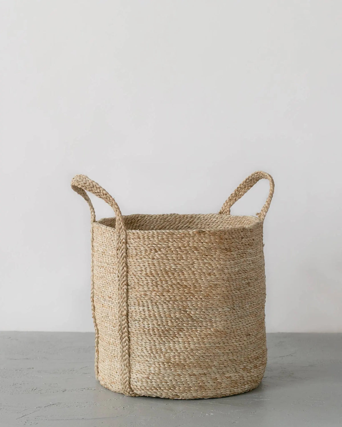 Round Laundry Basket, jute Will & Atlas