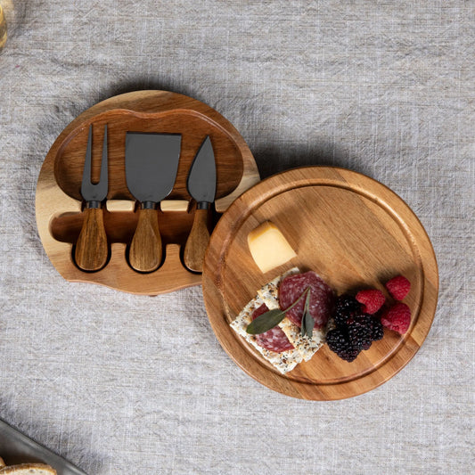 Acacia Brie Cheese Cutting Board & Tools Set Picnic Time Family of Brands