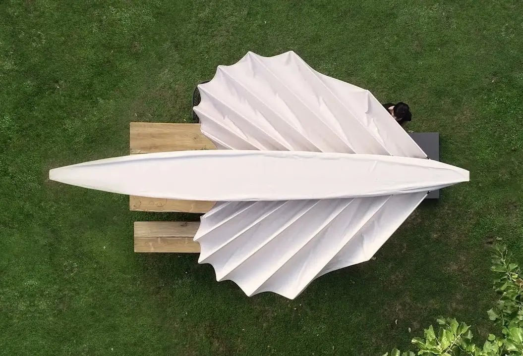 LEAF Outdoor Heater, Umbrella, and Mister by Heatsail Heatsail
