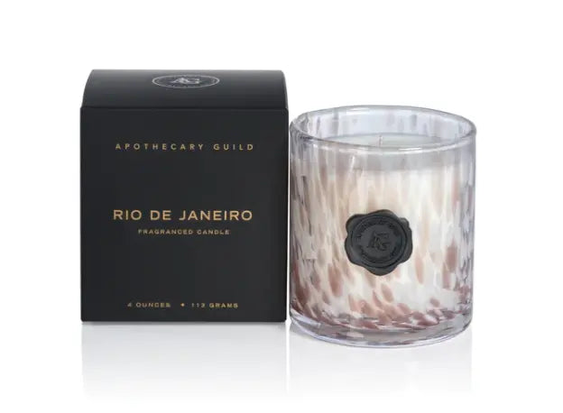 Apothecary Guild Opal Glass Mini Candle Jar in Gift Box Rio De Janeiro Home Crush