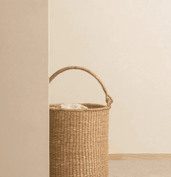 Satna Tall Seagrass Bucket Basket Home Crush