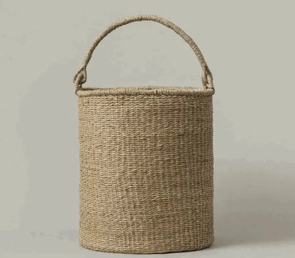 Satna Tall Seagrass Bucket Basket Home Crush