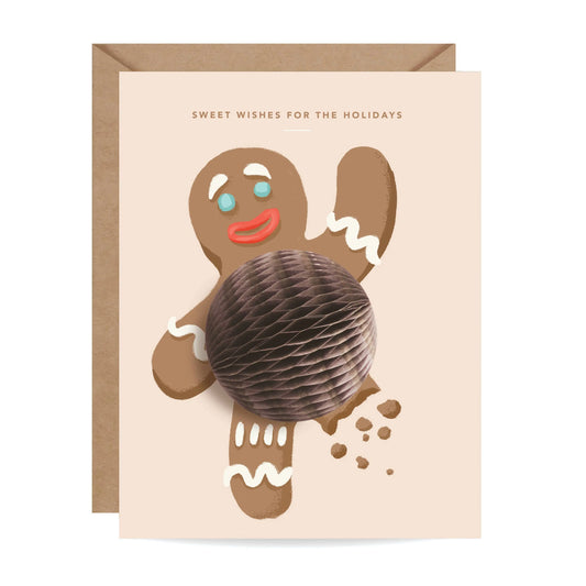 Pop-up Gingerbread - Holiday Card Inklings Paperie