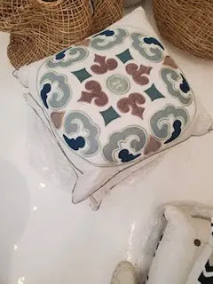 Bliss Teal Paisley Pillow Home Crush