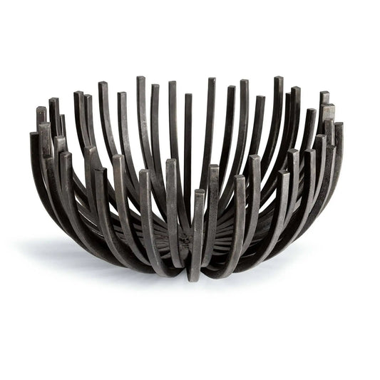 Webbed Bowl Circle Blackened Iron Regina Andrew