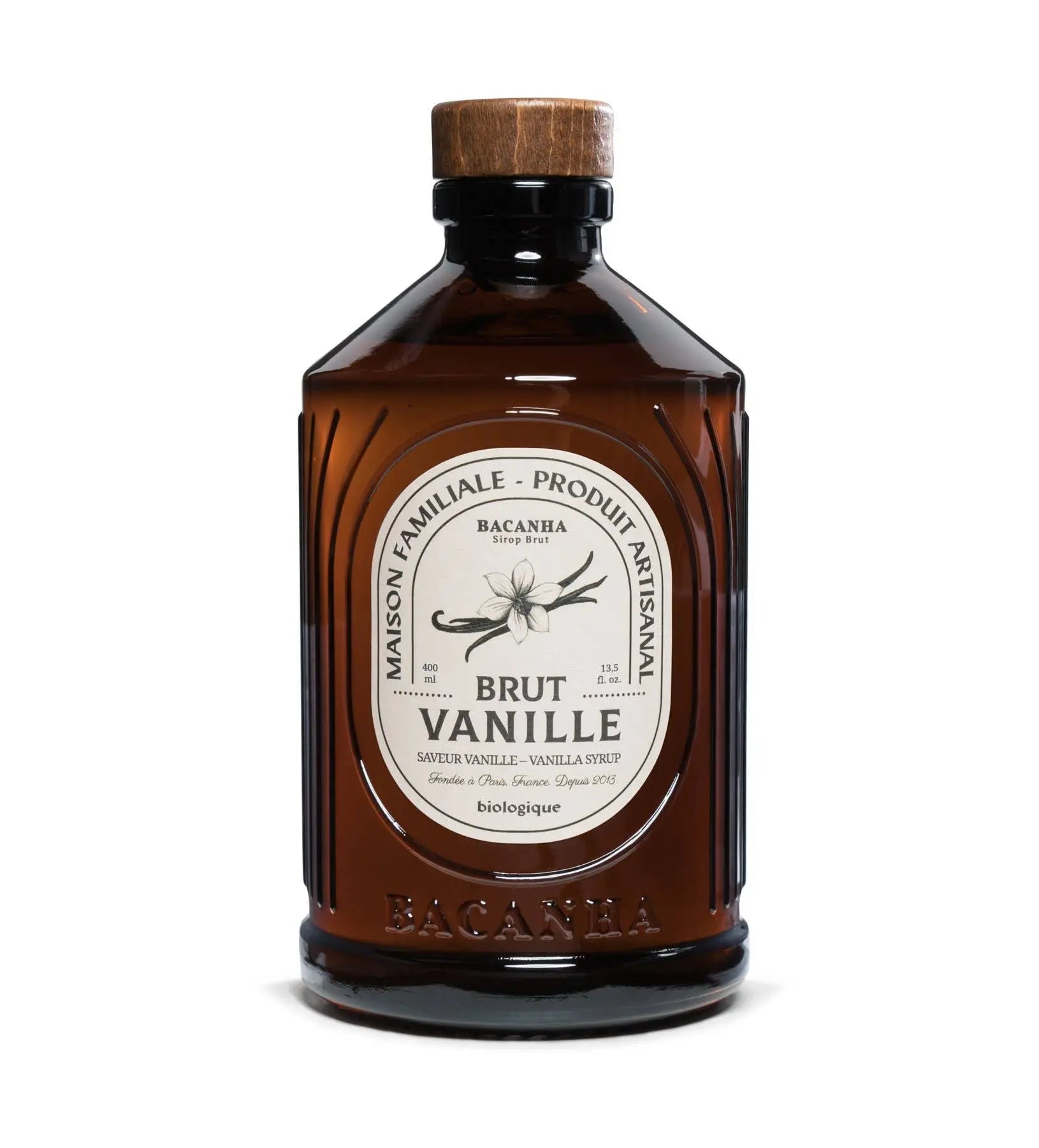 Raw Vanilla Syrup - Organic - 400ml - 13,5 fl. oz. Bacanha