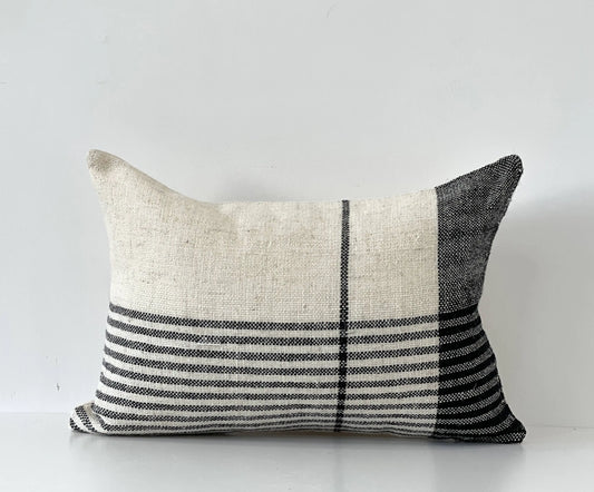 Lennox Black and Cream Pillow Cover Home Crush