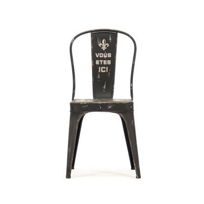 Christelle Iron Chair: Iron Antique Black Home Crush