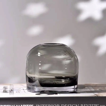 Wide Glass Vase BlakOutlet
