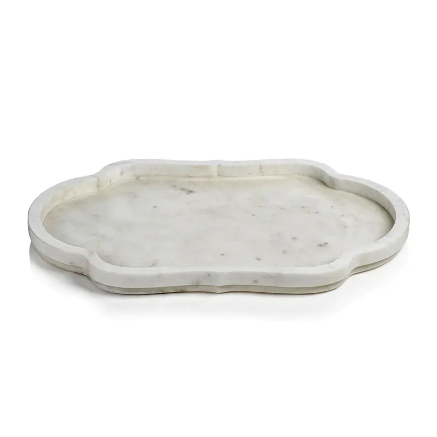 Pietre White Marble Tray Large Home Crush