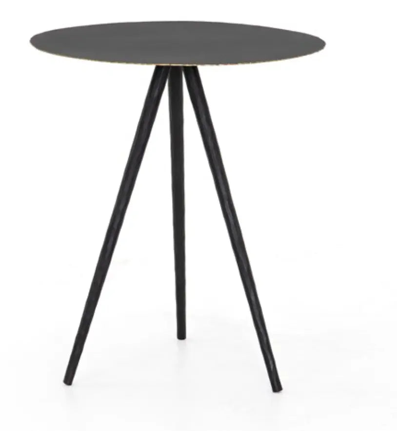 Trula End Table Rubbed Black Home Crush