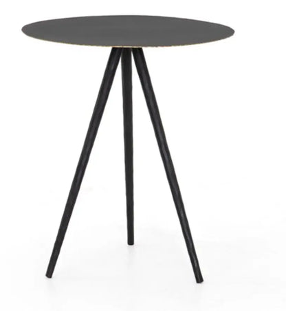 Trula End Table Rubbed Black Home Crush