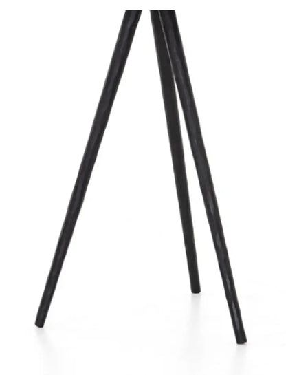 Trula End Table Rubbed Black Home Crush