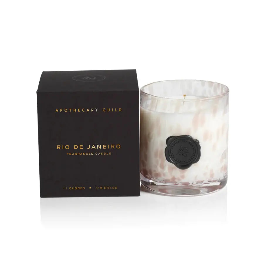 Apothecary Guild Opal Glass Candle Jar in Gift Box Home Crush