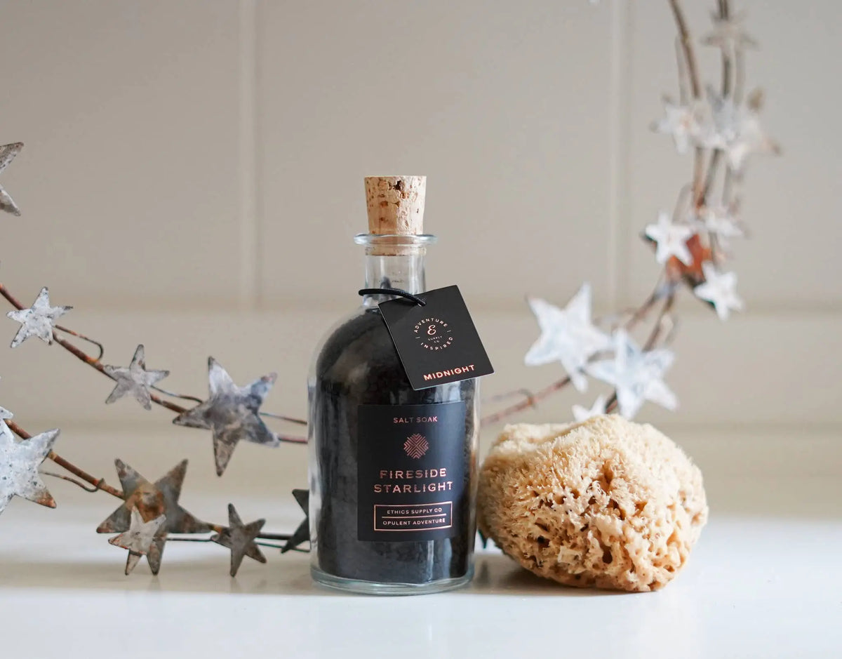 Fireside + Starlight Midnight Bath Salt Soak Ethics Supply Co.