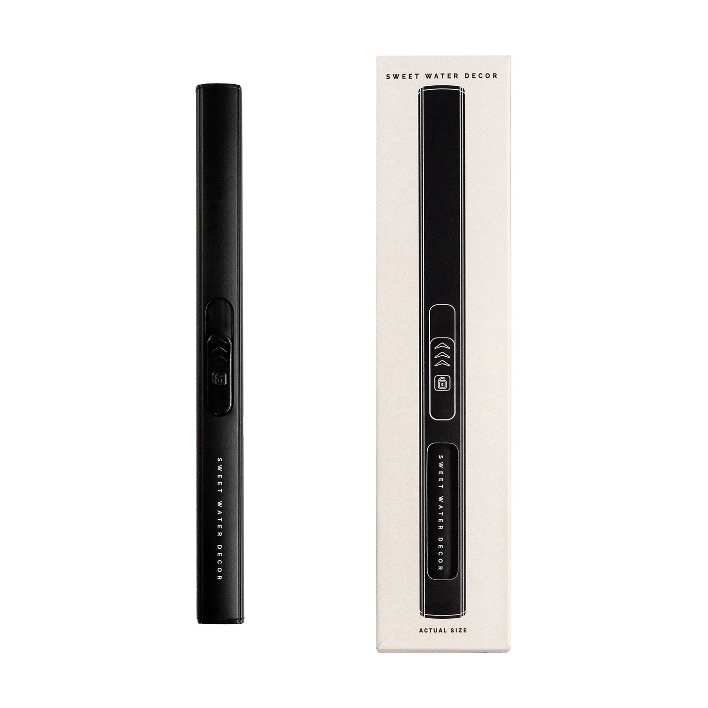 Rechargeable Black Electric Lighter Home Crush