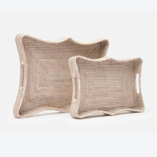 Large Wicker Opal Tray Made Goods