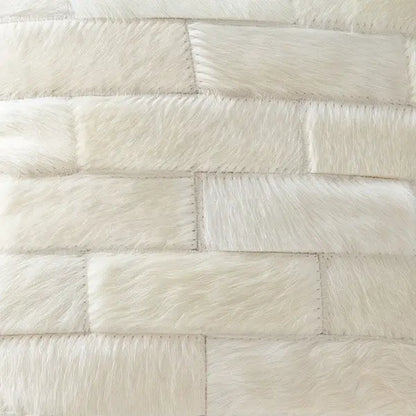Hardwin Hide Cream Pillow Individually Home Crush